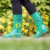 Rain boots with O