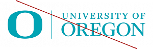 UO Signature example in a wrong color with a red line across it