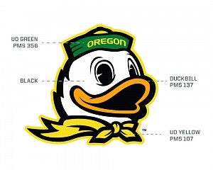 UO mascot Duck mark