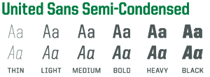 United Sans Semi-Condensed