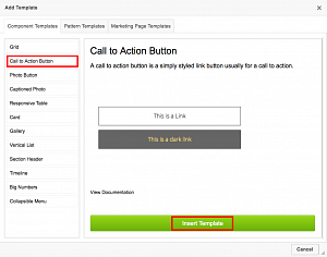 Highlighted call to action button