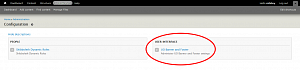 Screenshot highlighting the UO Banner and Footer button Screenshot highlighting the UO Banner and Footer button