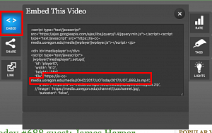 Embedded video url for media.uoregon.edu