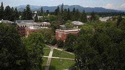 Aerial Photo of the Memorial Quad at the University of Oregon