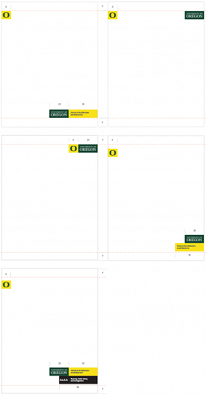 Brand items in a grid with mark up