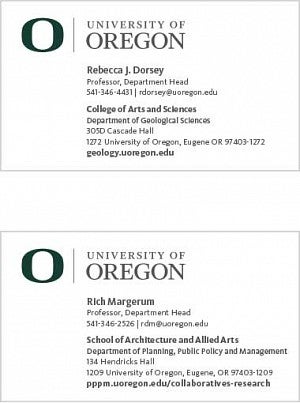 Business Card examples