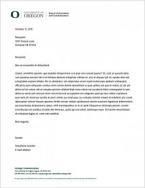 School or College one page letterhead