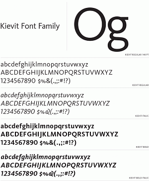 Kevit font examples