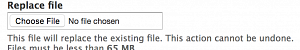 Replace file box