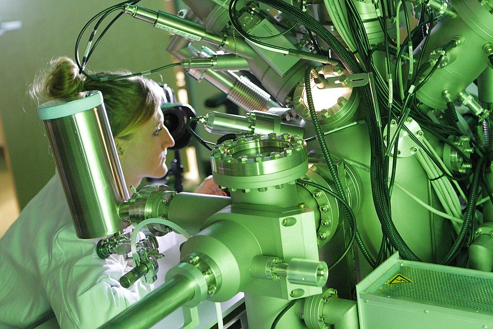 Scientist using Lab Equipment