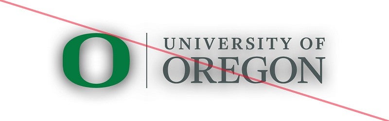 Example of UO logo with drop shadow