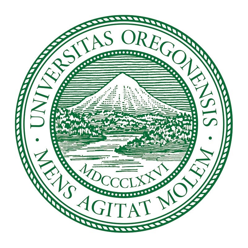The UO Great Seal in green