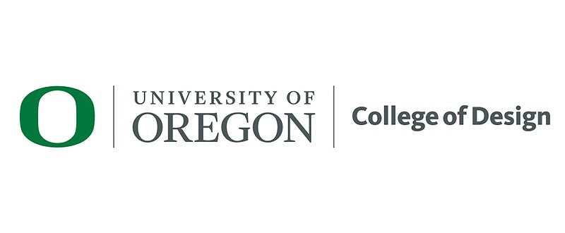 UO College of Design secondary logo example
