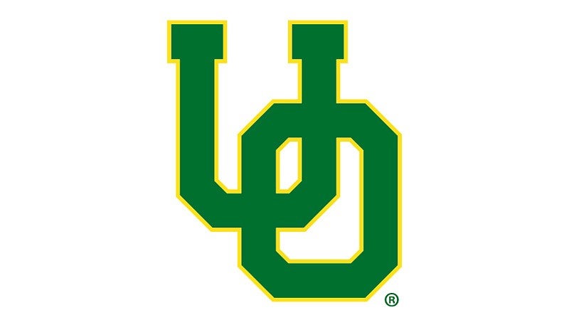interlocking O logo in green and yellow