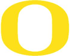 the UO O logo in yellow