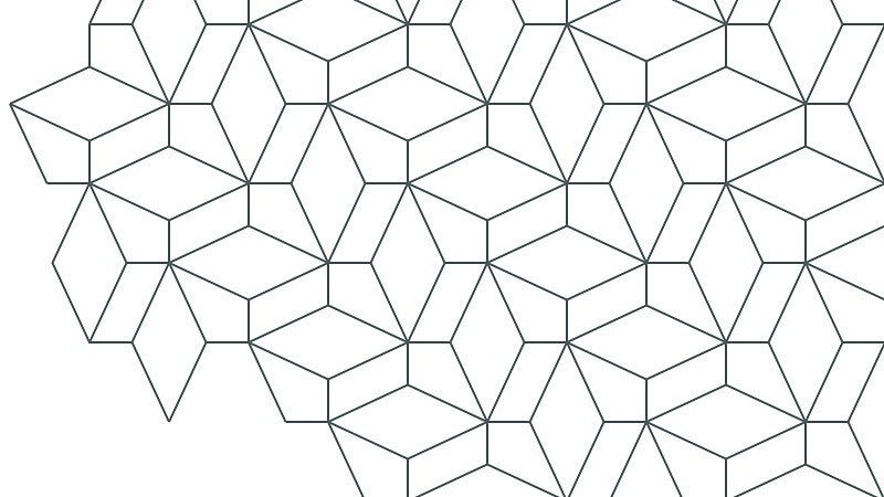 grey geometric pattern on a white background