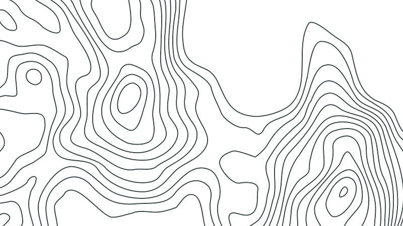 grey topographical lines on a white background