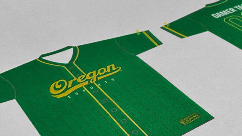 UO branded jersey t-shirt design