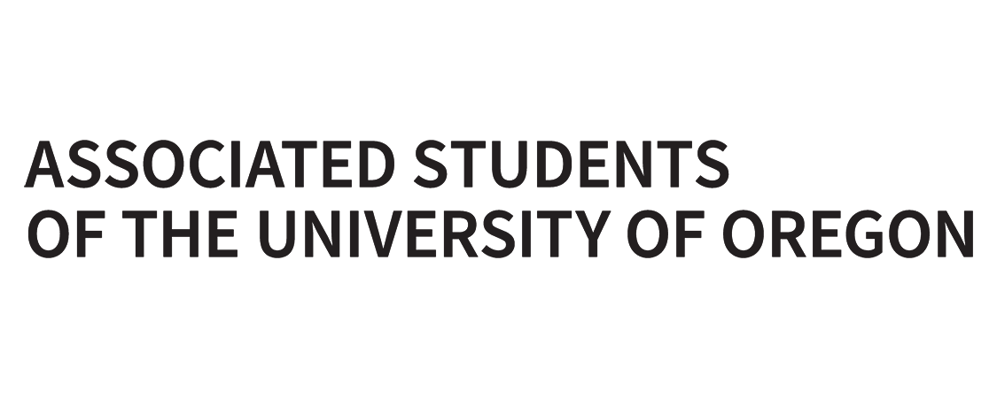 the ASU wordmark, which says Associated Students of the University of Oregon