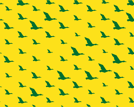 example of how to crop the soaring duck pattern for full bleed