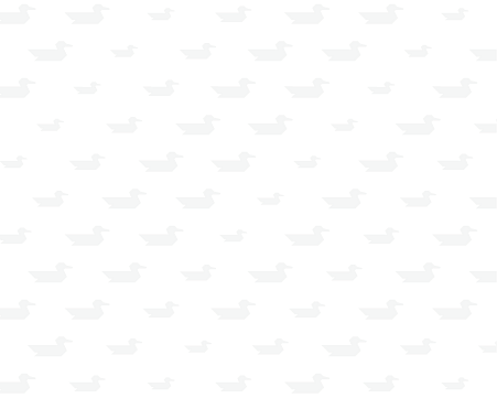 white background with swimming ducks silhouettes pattern in light gray