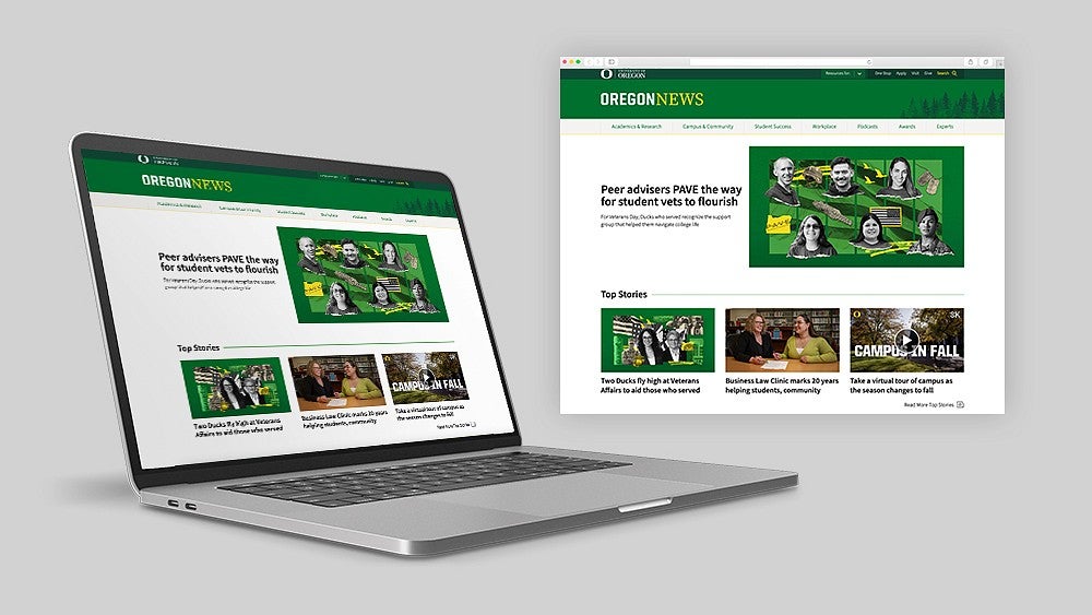 Oregon News website homepage