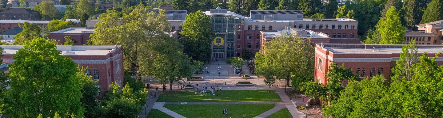 Aerial view Lundquist Business School 