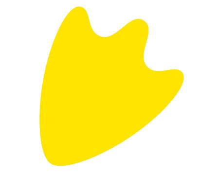 solid yellow webfoot icon