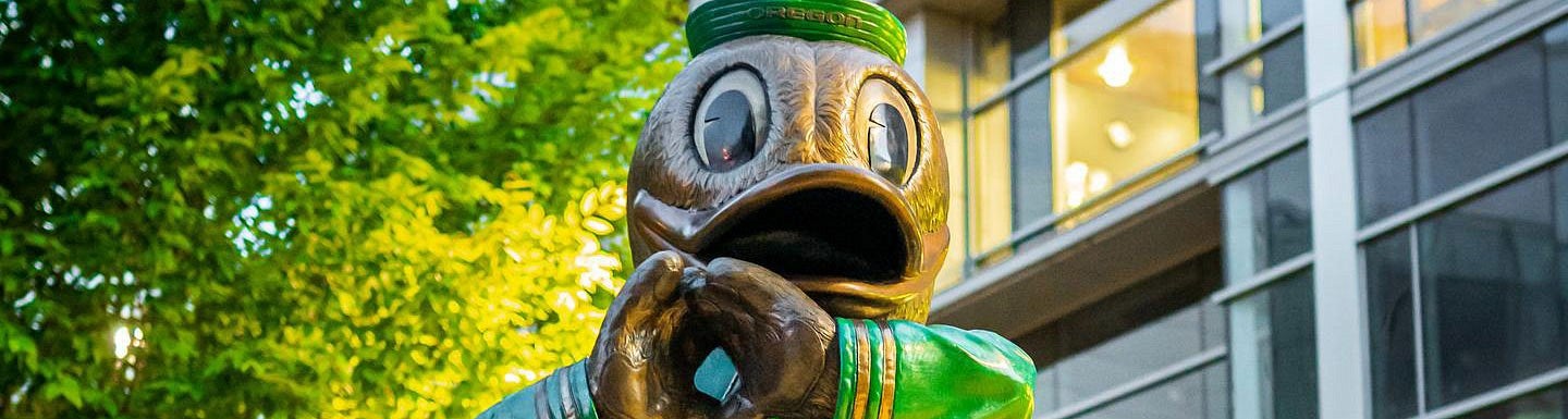 the head of the Duck statue