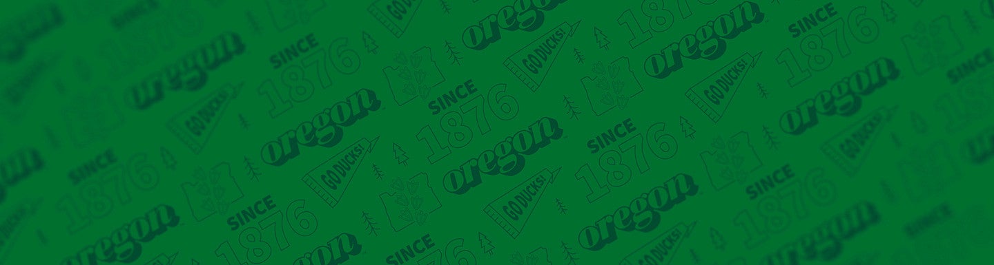 A collage of Oregon-themed icons and graphics