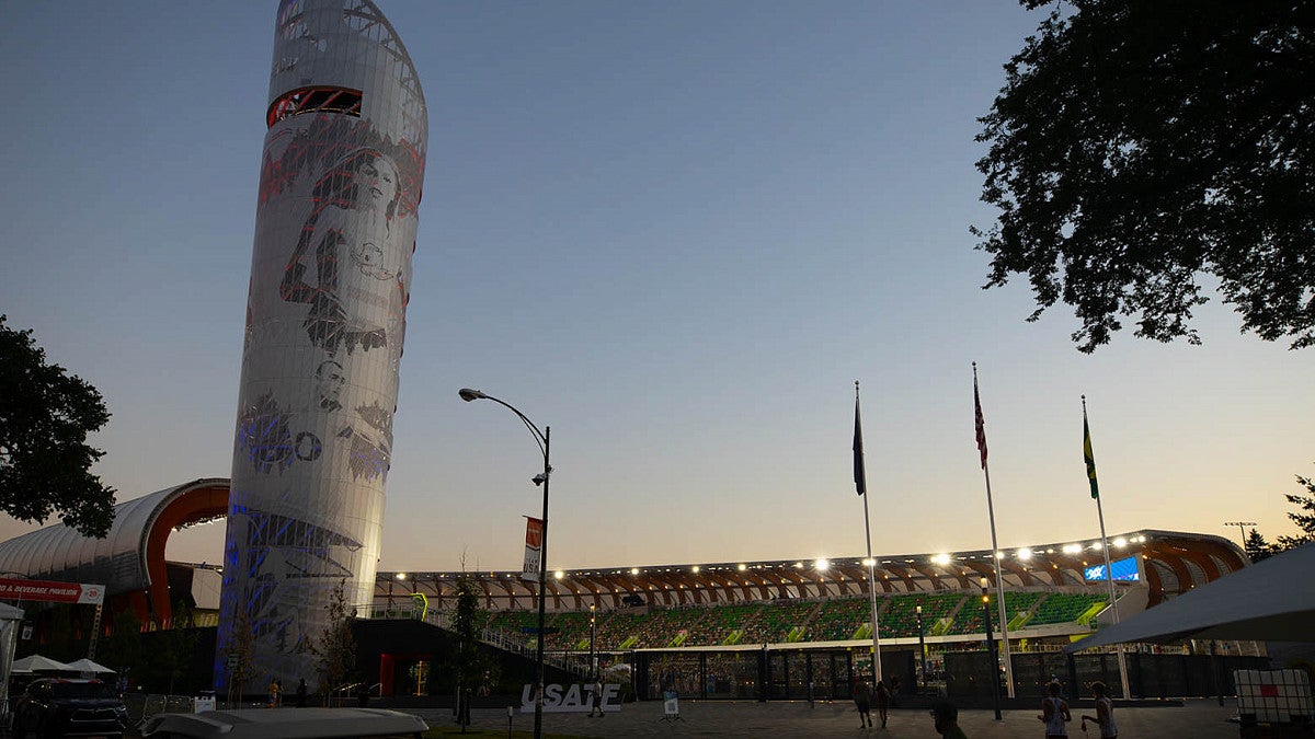 Hayward Field at Dusk