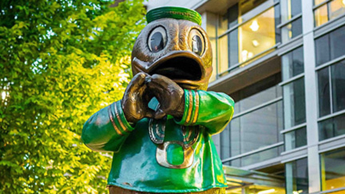 Oregon Duck Statue