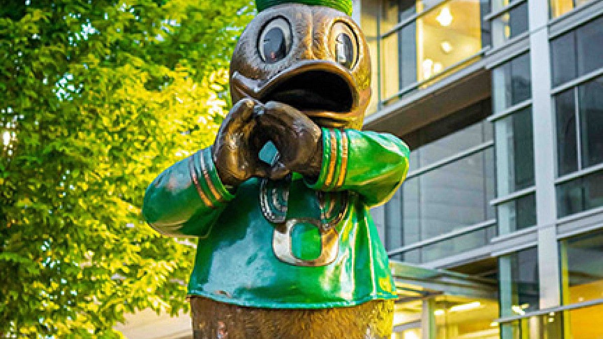 Oregon Duck Statue