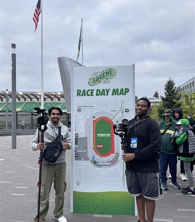 Academy students at the Eugene Marathon