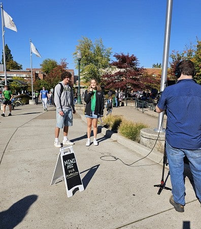 Academy student outside the EMU